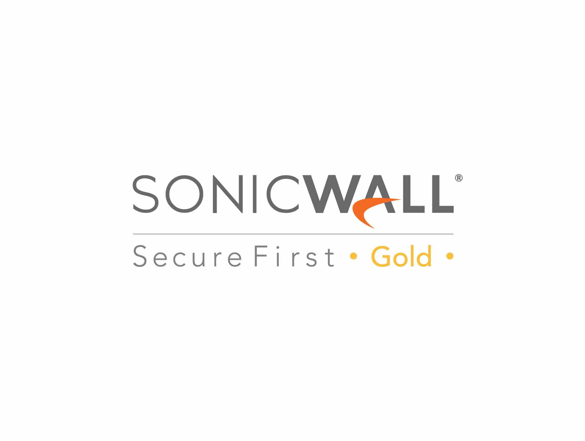 Sonicwall Logo Secure First Gold